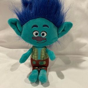 Dreamworks Trolls Branch Stuffed Animal Blue and Green Plush